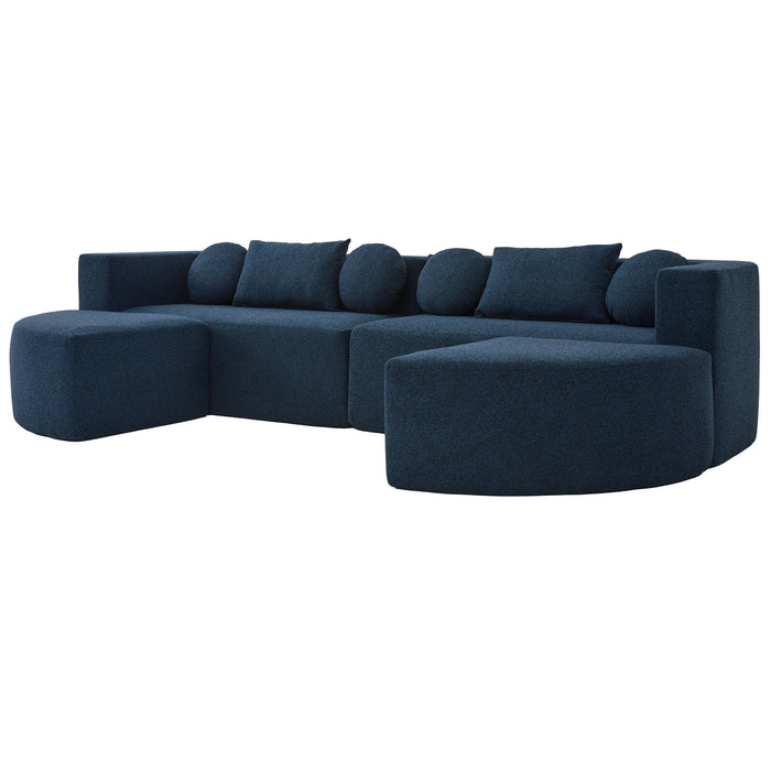 Boneless - Couch Modular Sectional Sofa With Deep Seating And Curved Design