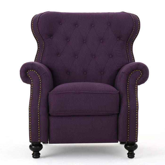 Modern Manual Push Back Recliner Chair