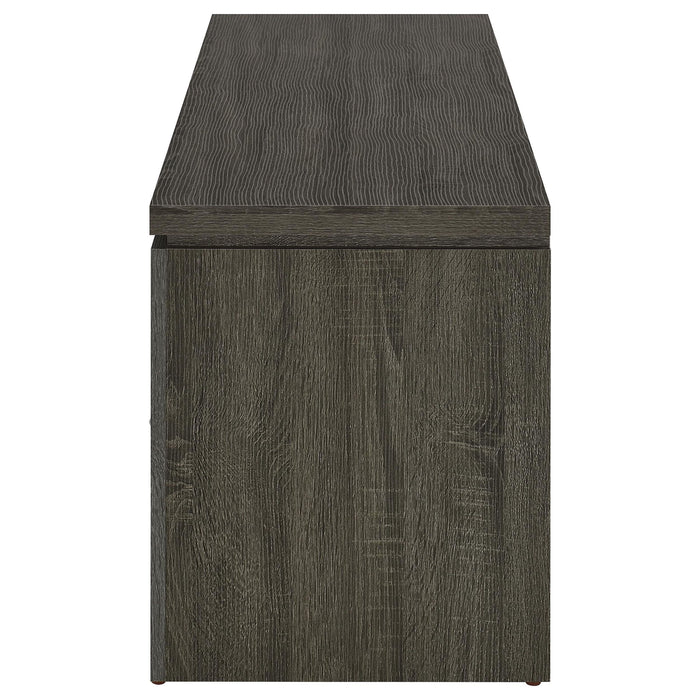 2 Drawer TV Console With Floating Top - Gray