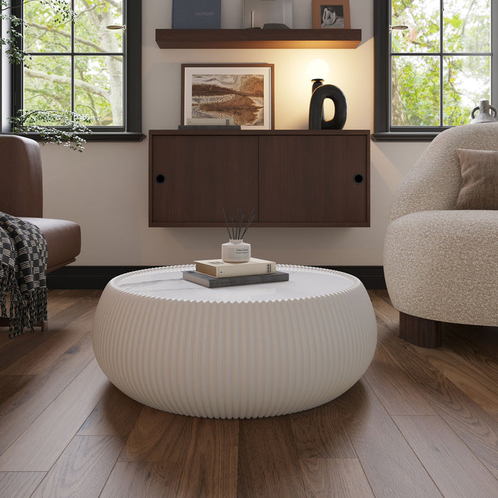 Drum Shaped Coffee Table