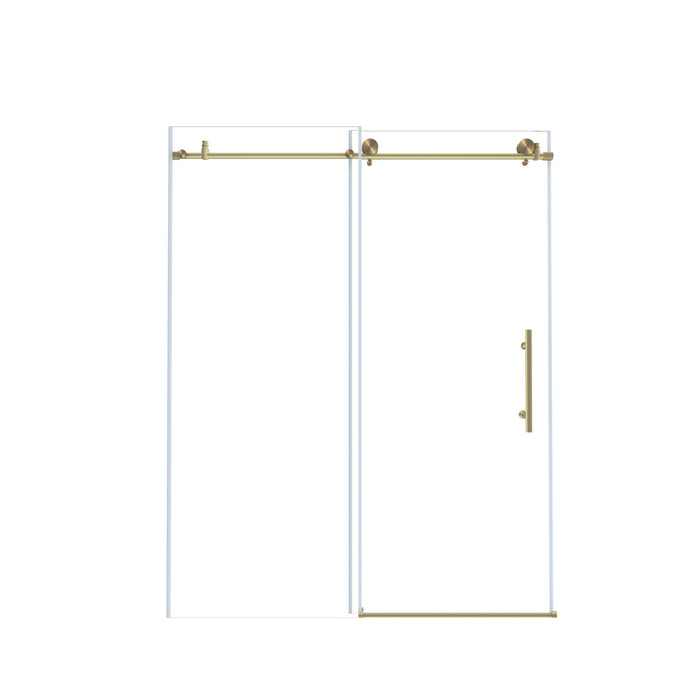 Frameless Shower Door, Smooth Sliding Tracks