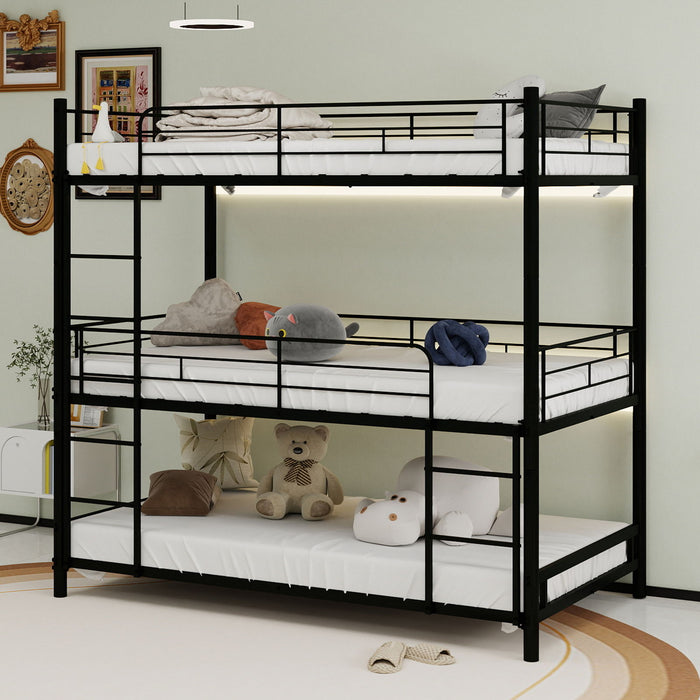 Triple Frame Bed With Built In Ladder