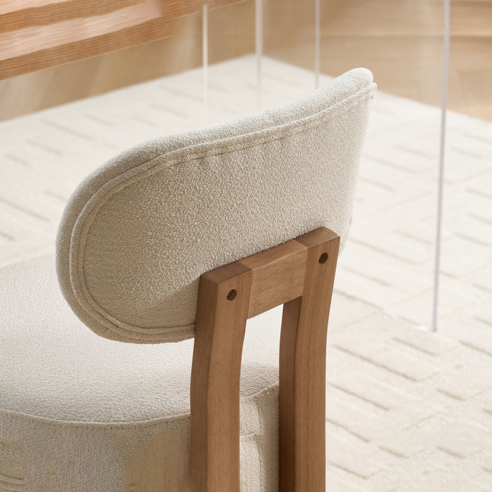 Dining Chairs With Ergonomic Backrest And Adjustable Feet (Set of 2)