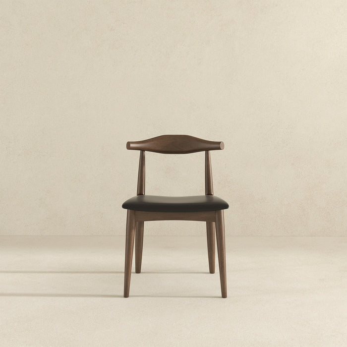 Destiny - Dining Chairs (Set of 2) - Black / Dark Brown