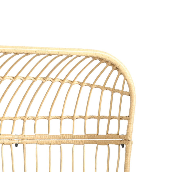 Palos - Outdoor Wicker Loveseat - Light Brown