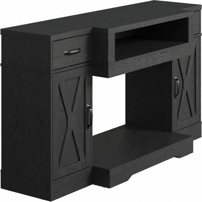 TV Stand With Adjustable Shelves & Double Doors