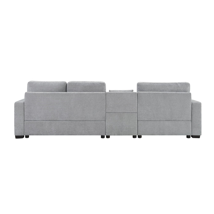 Modular Sofa Couch With Storage Armrest And Center Console