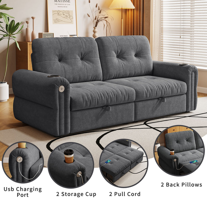 Cloud Like Convertible Sofa Bed With For Living Room