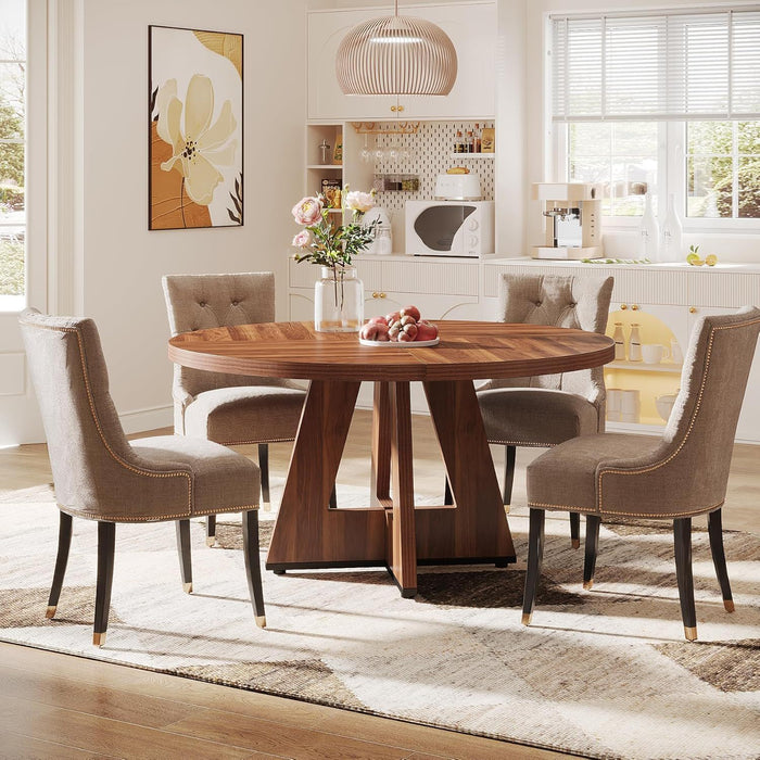Round Dining Cross Base Kitchen Table
