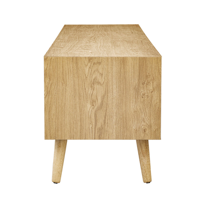 TV Stand For TVs Up To 80", Media Console, Cabinet - Natural