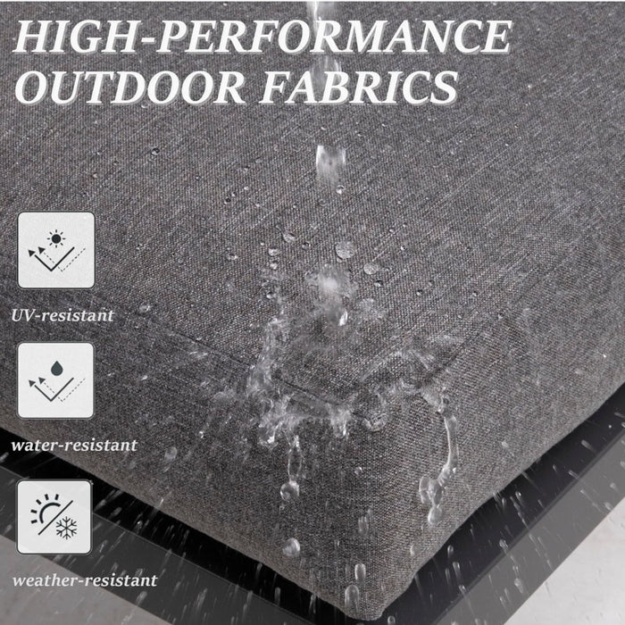 All-Weather Loveseat Sofa With Thick Cushions