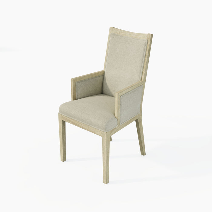 Adeline - Upholstered Arm Chair - Natural Wood Wash