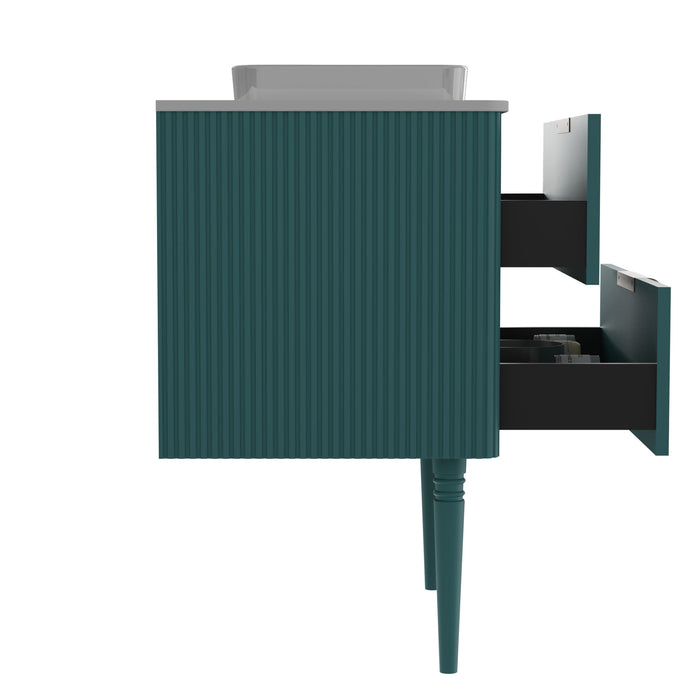 Elena - Modern Bathroom Vanity With Sink With Ample Storage, 2 Soft Close Drawers