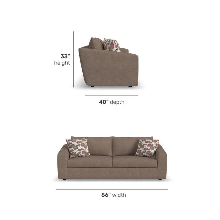 Chevy - Leather Sofa - Brown