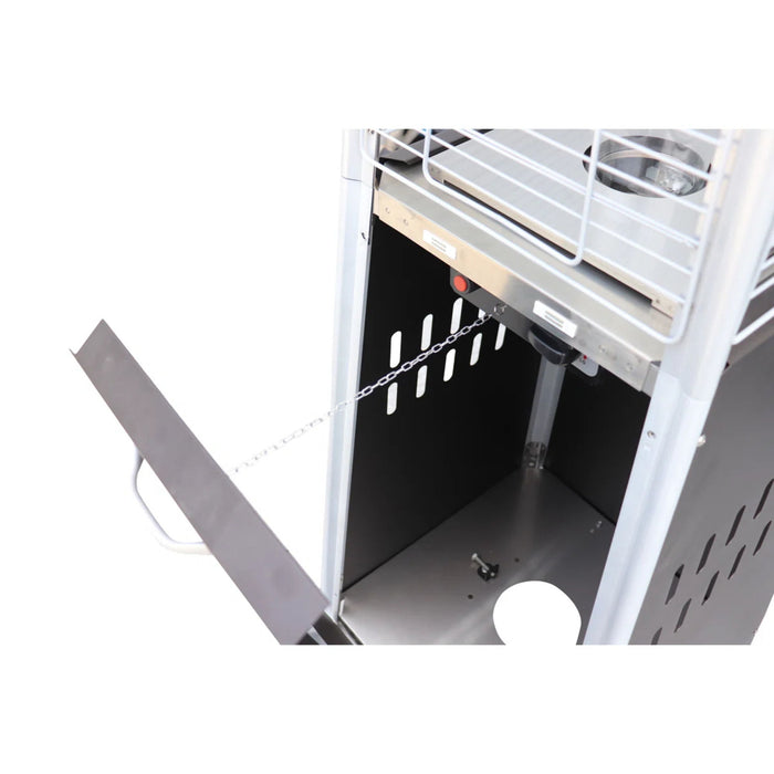 40, 000 Btu Propane Standing Patio Heater Stainless Steel