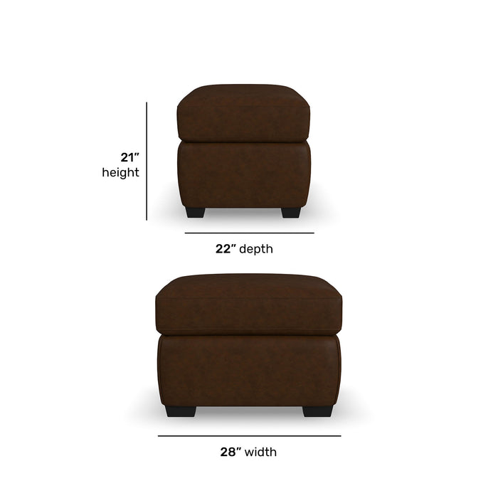 Hudson - Ottoman For Living Room - Dark Brown