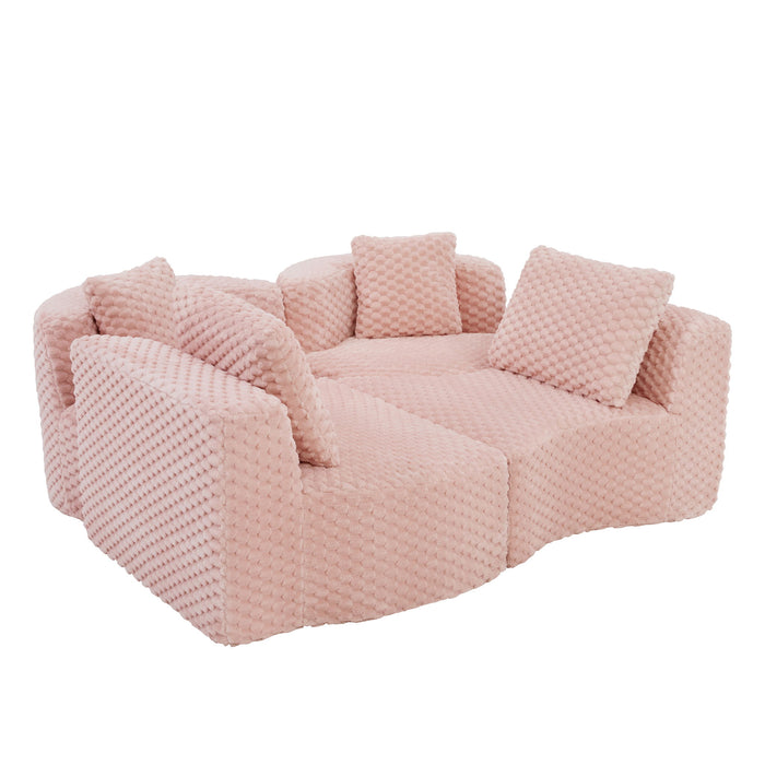 Modular Sectional Sofa With Free Combination Design