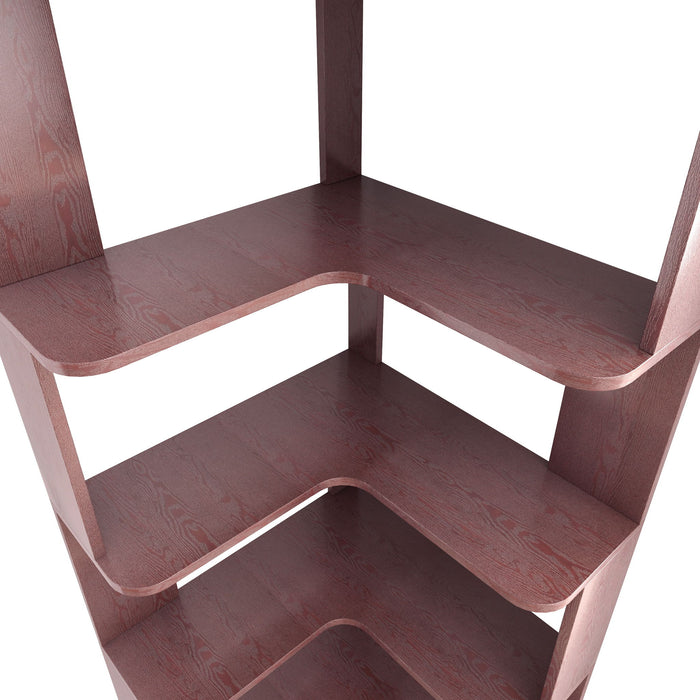 L-Shaped Corner Bookshelf