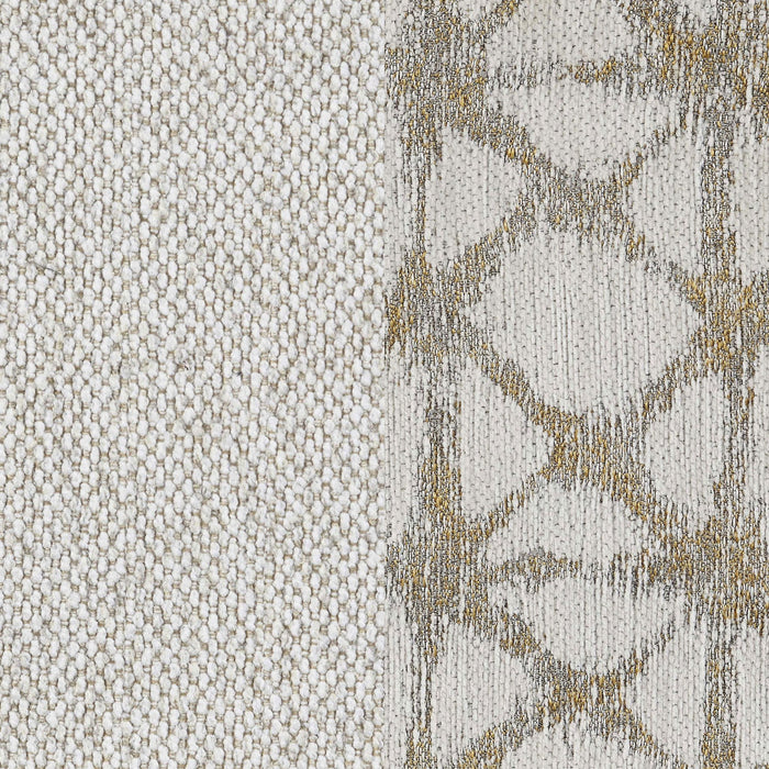 Rory - Sloped Arms Loveseat With Pillows - White