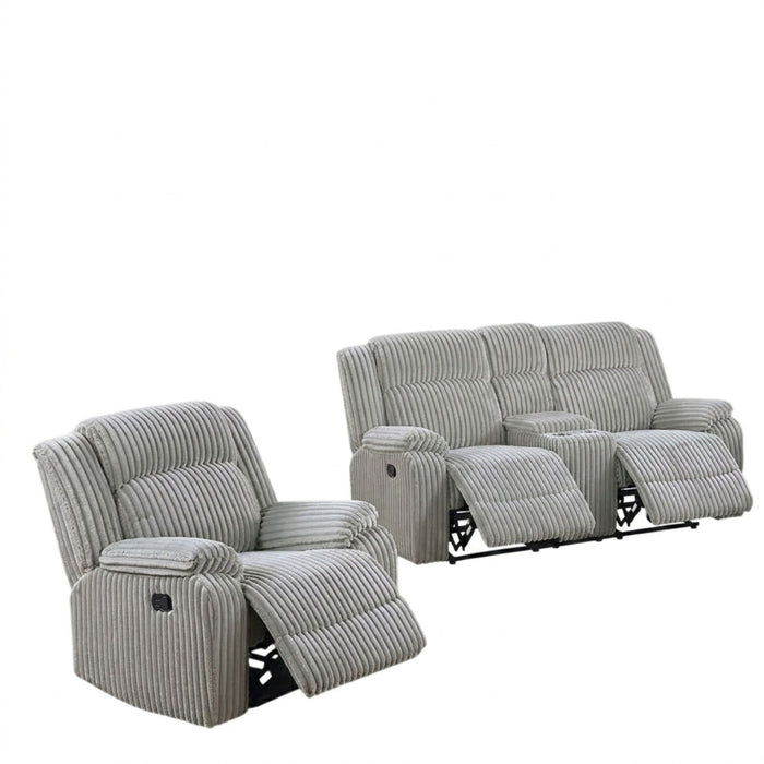 Modern Living Room Set With Pillow Arms