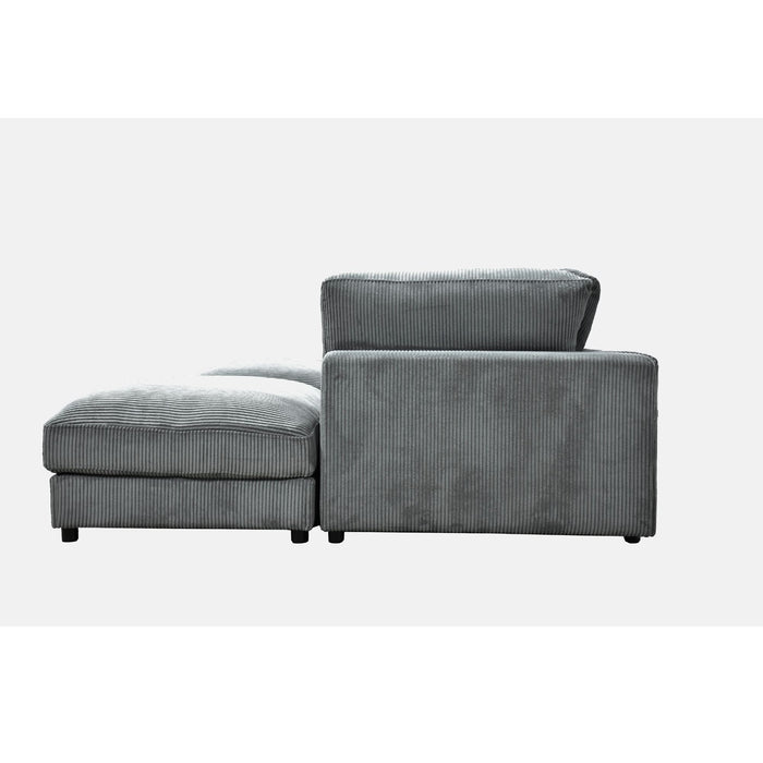 Upholstered Modular Sectional & Custom Configuration And Toss Pillows
