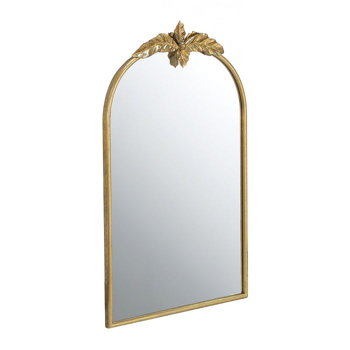 Arched Wall Mirror With Metal Frame, Wall Mirror For Living Room