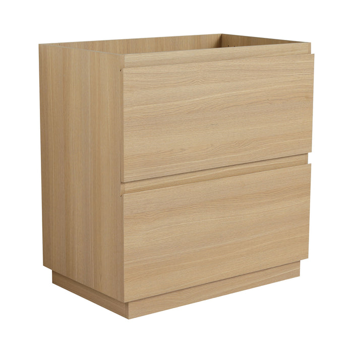 Modern Freestanding Bathroom Vanity Cabinet With Double Drawer