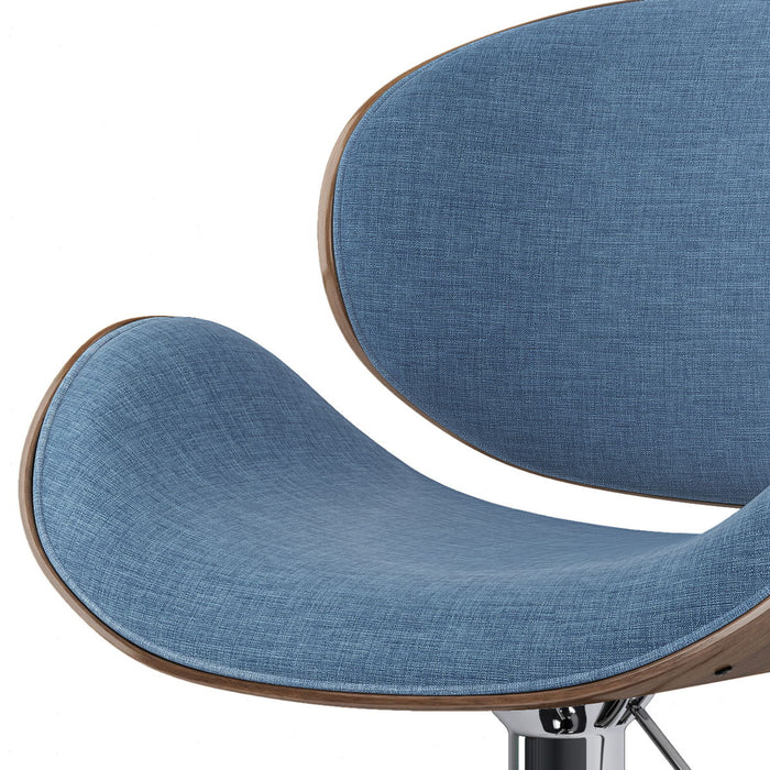 Marana - Adjustable Swivel Bar Stool - Blue Linen