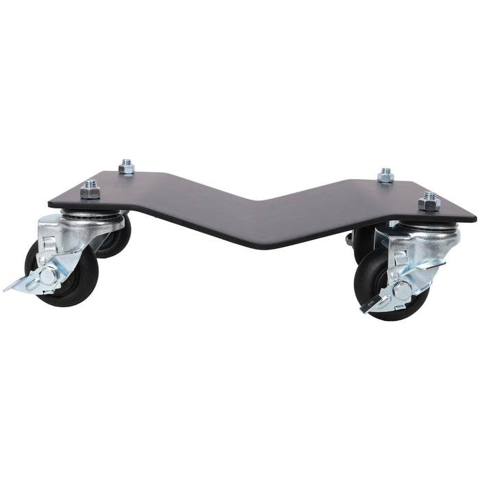 Heavy Duty Steel Vehicle Dollies With Brakes, 2500Lbs Capacity