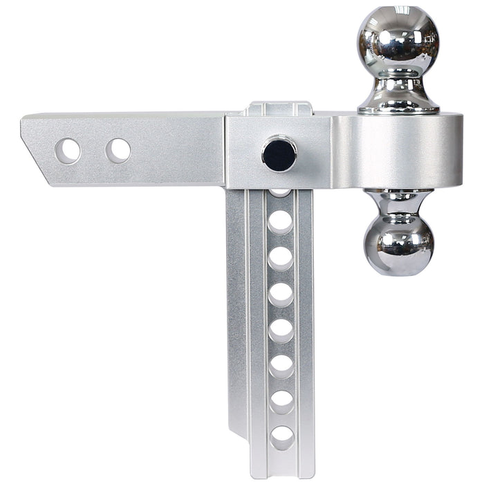 Alu - Adjustable Trailer Drop Hitch 2" Receiver 8" Adjustable - Silver