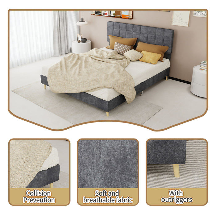 Yungan Lingge Minimalist Soft Pack Headboard Bed
