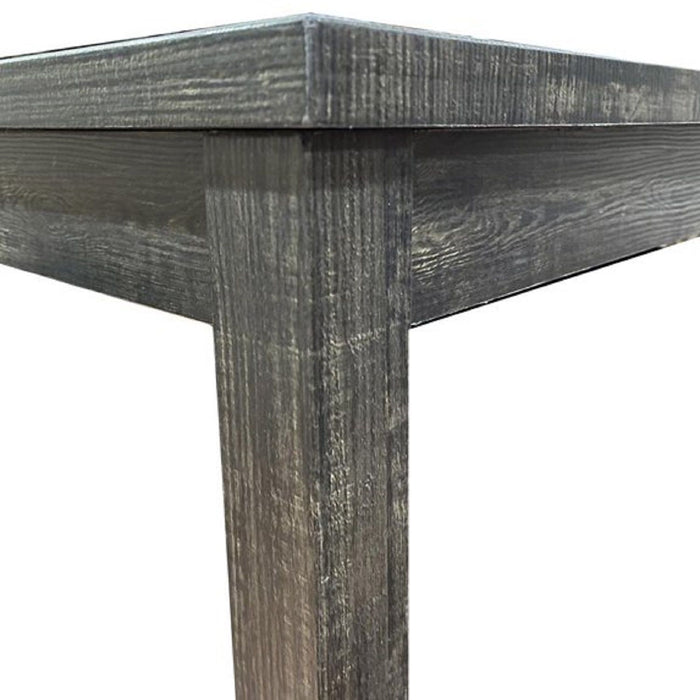 Transitional Counter Dining Set With 4 Tufted Stools