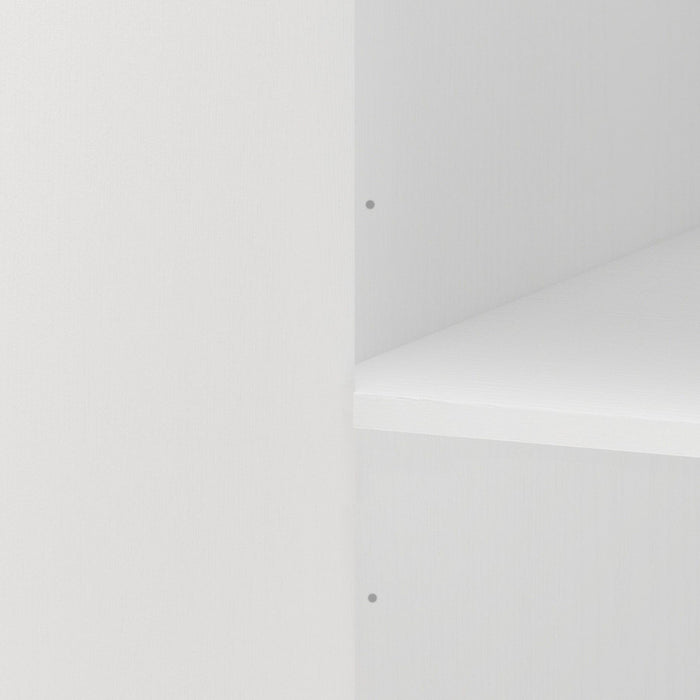 8 Door Armoire Wardrobe With Adjustable Shelves And Hanging Rod