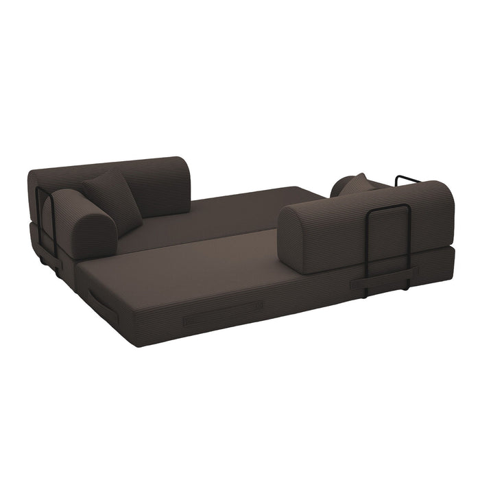 Convertible Sleeper Sofa Bed, Floor Lounge Couch For Living Room