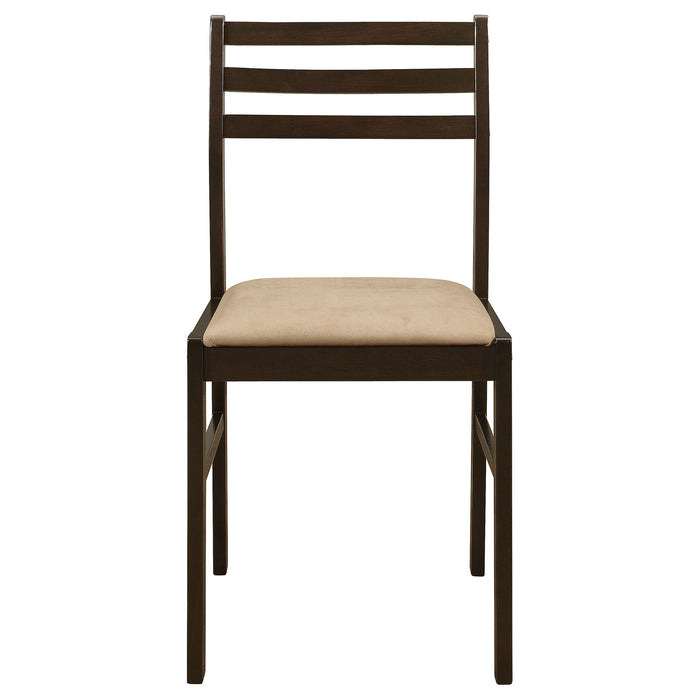 3 Piece Dining Set With Drop Leaf Table And Upholstered Chairs