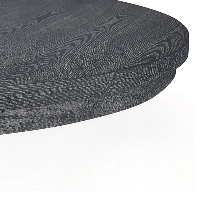 Rustic Extendable Dining Table With Pedestal Base - Gray