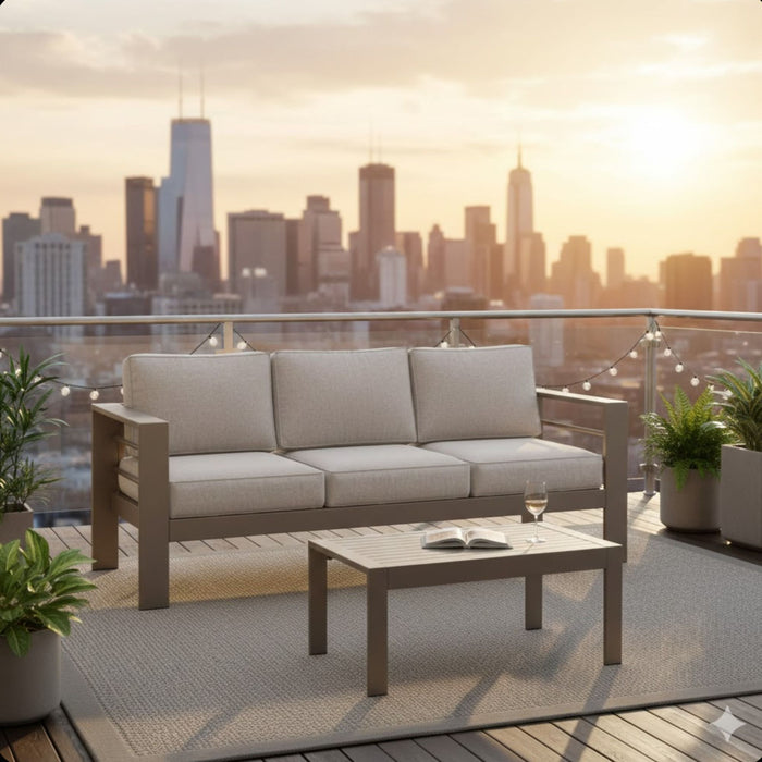 Outdoor Patio Set All-Weather & Thick Cushions