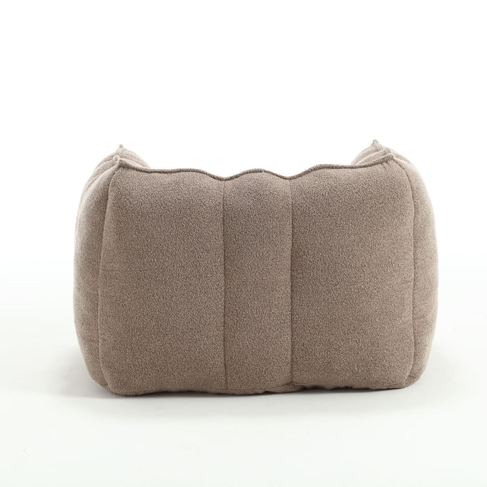 Soft Chenille Bean Bag Chair With High Resilient Foam