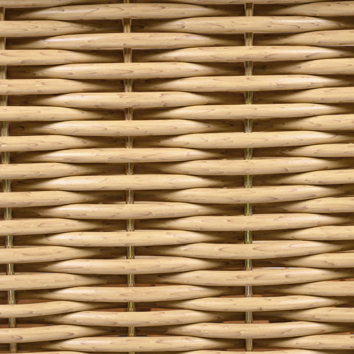 Outdoor Club Chair With Wicker Armrest