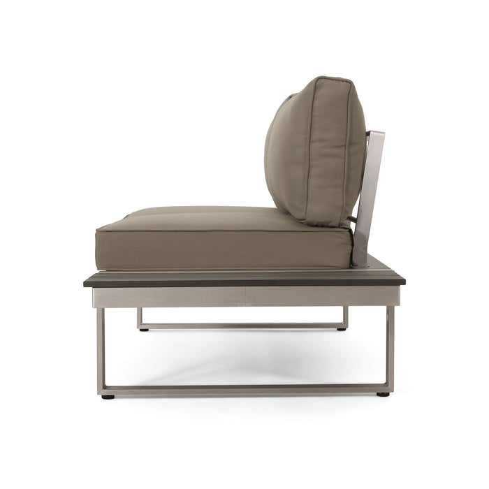 Sterling - Outdoor V Shaped 5 Seater Sofa Set With Cushions