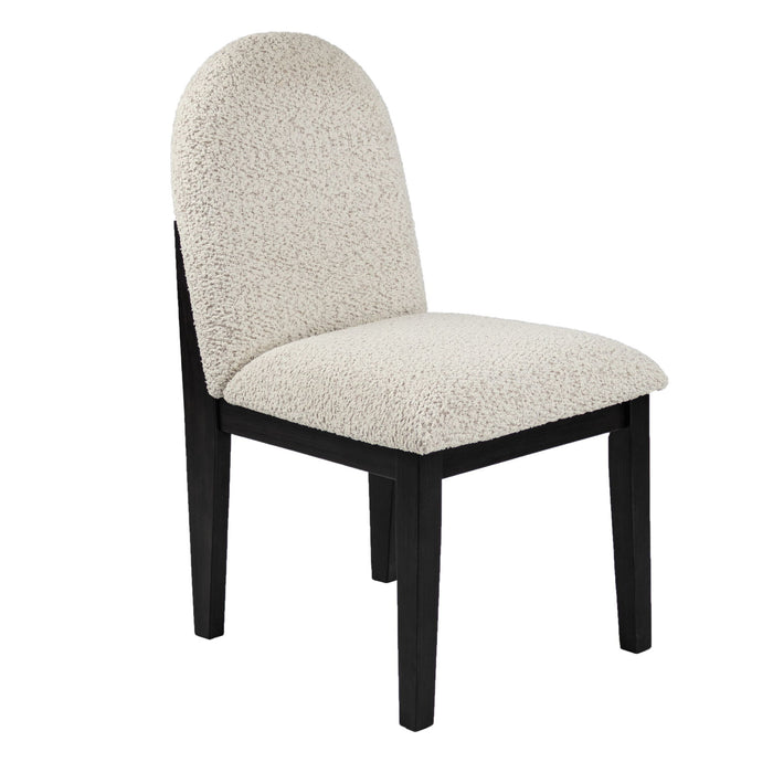 Dining Upholstered Side Chair (Set of 2) - Black / White