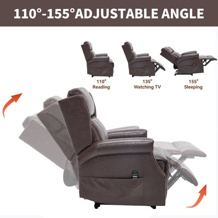 Manual Recliner Chair With Heavy Duty Motion Mechanism, 8 Vibrating Nodes And 3 Massage Modes For Living Room