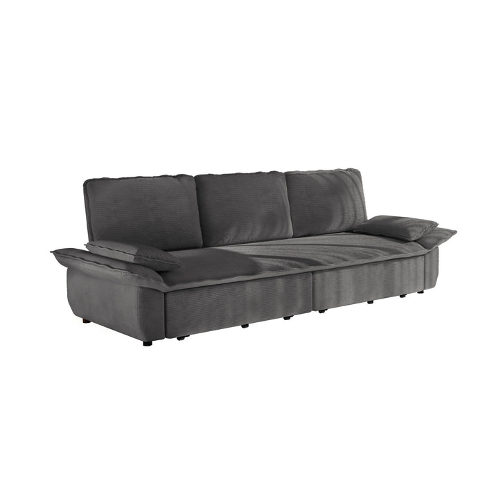 King Size Pull Out Sofa Bed, 3 In 1 Convertible Multifunctional