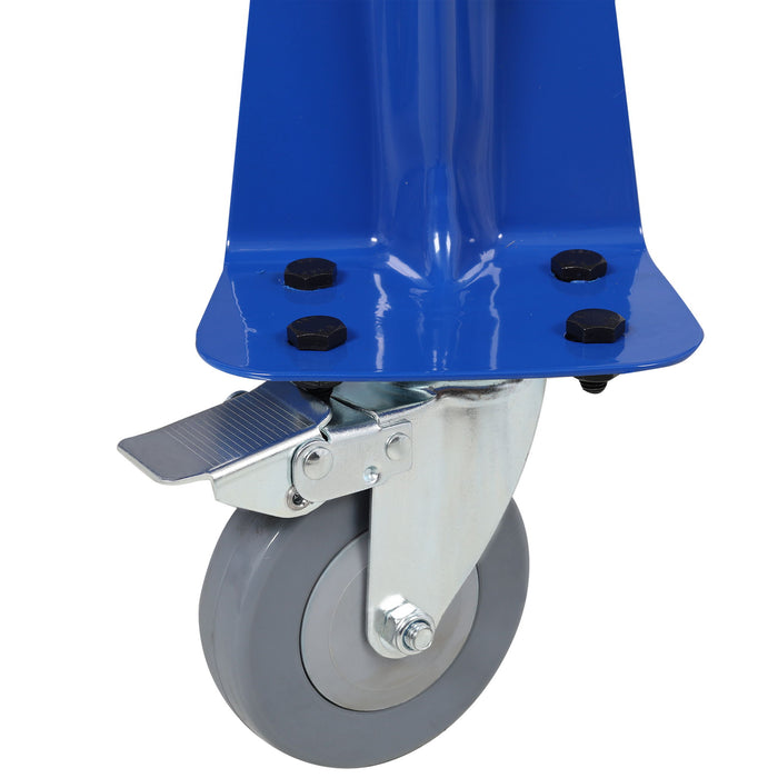Mobile Tear Down Table With 3.5 Gallon Part Washer And 110V Pump - Blue