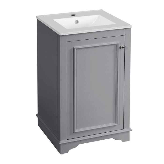 Bathroom Vanity With Sink, Freestanding Single Cabinet Set, Soft Close Door, Adjustable Shelf