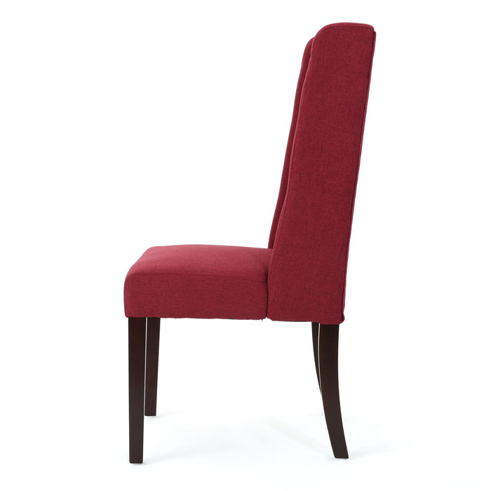 Sophisticated Tufted Dining Chair With High Back Design