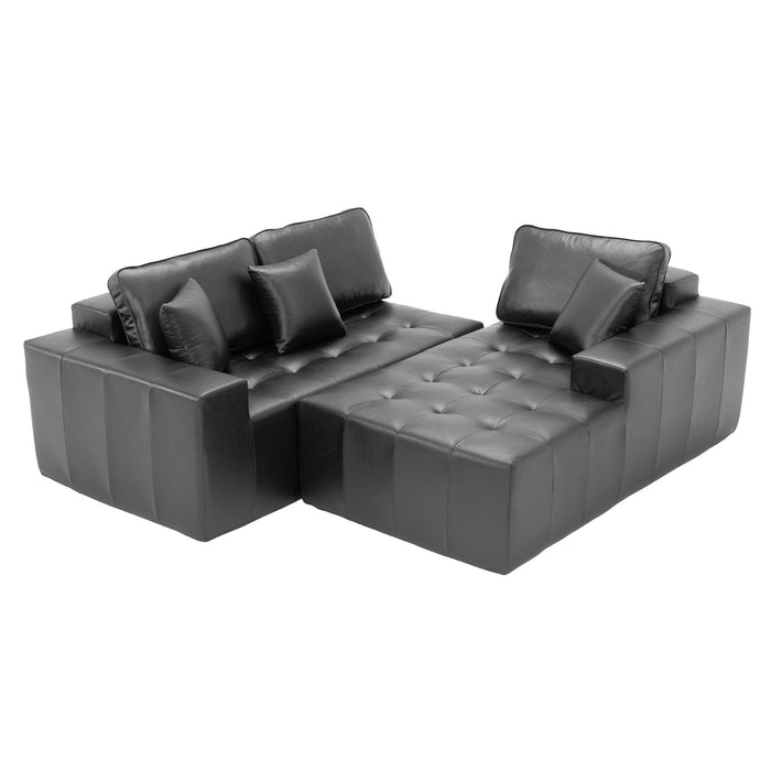 L - Shaped Corner Chaise Sofa Bed
