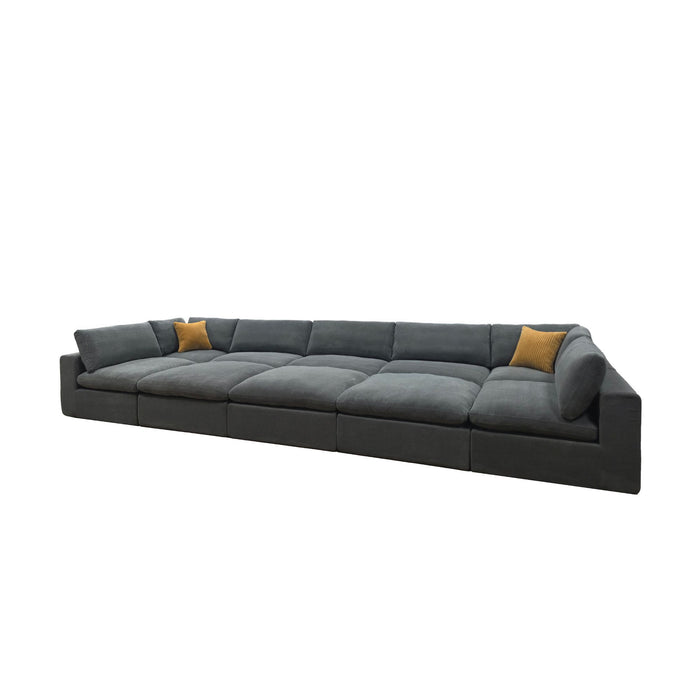 Custom Configuration Modular Sectional & Toss Pillows