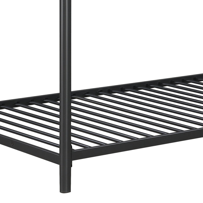 Modern Triple Bunk Bed, Durable Metal Frame