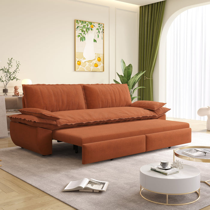 Queen Pull Out Bed, 3 In 1 Convertible Sleeper Sofa
